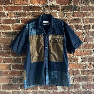Elhaus patchwork rip stop shirt